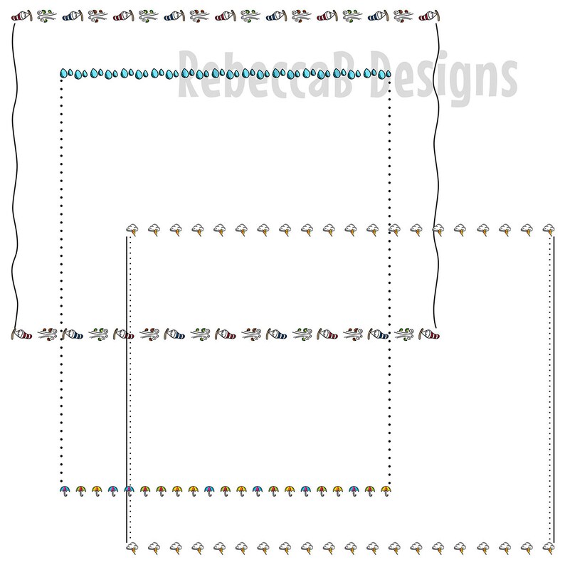 Weather Colored Page Borders Clip Art, Predicting Weather Clip Art ...