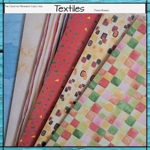 Photo Mounting Paper: TEXTILES Collection - Creative Memories *Retired*