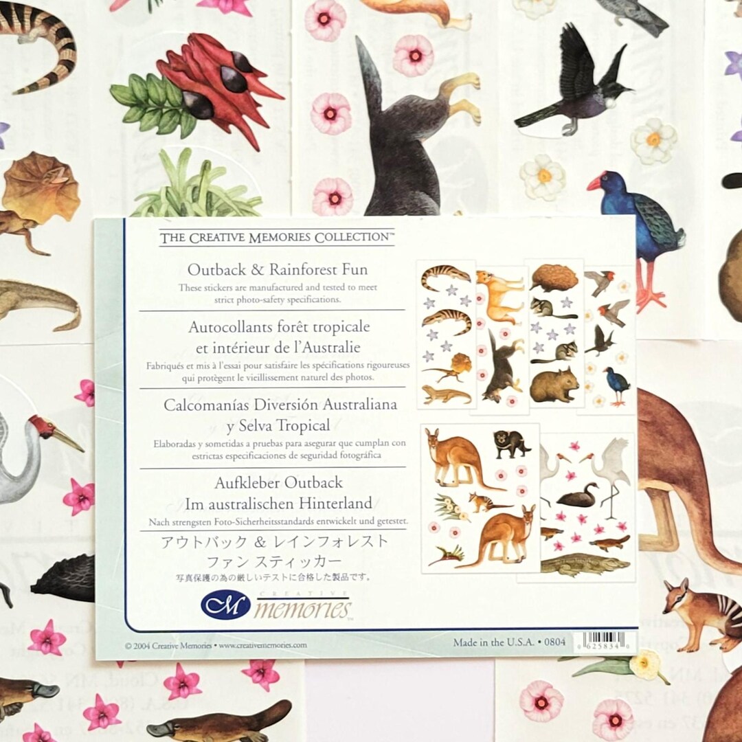 Outback Action Figure Sticker Stickers: Outback & Rainforest Fun - Creative Memories Collection ...