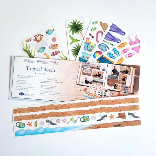 Stickers: Tropical Beach  - Creative Memories Collection *Retired*