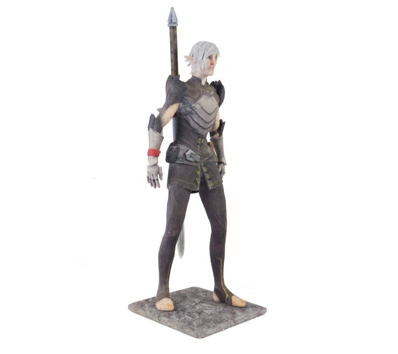 Download Fenris from Dragon Age figure 165mm 6.5 inch color miniature | Etsy