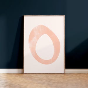Letter O Printable Wall Art | Monogram Initials | Modern Nursery Decor | Kids Alphabet Print | Printable Gift | Pink Letter Poster