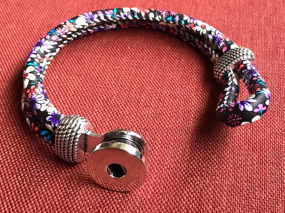 Snap Button Charm Bracelet Snap Button Charm Jewelry Interchangeable Buttons Etsy Canada