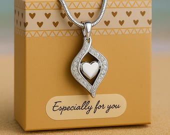 Cremation Urn Necklace//Jewelry For Ashes//Cremation Jewelry//Gift Box Included