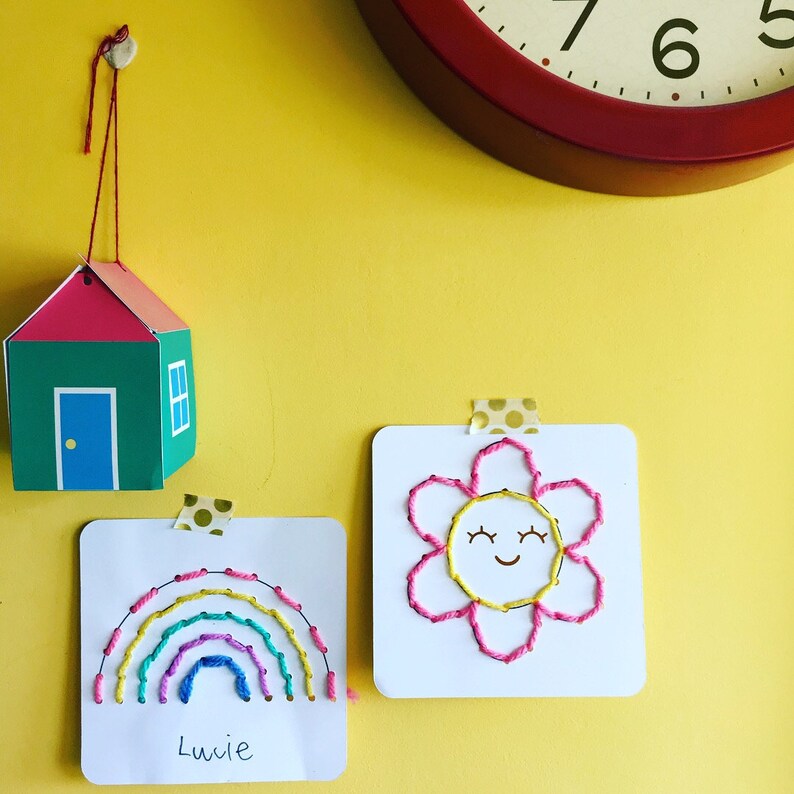 Pack of Six Sewing Cards Learn to Sew Sewing With Kids Etsy