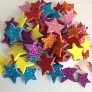 Stelle adesive glitterate