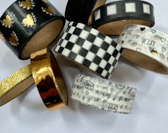 Washi tapes black tones