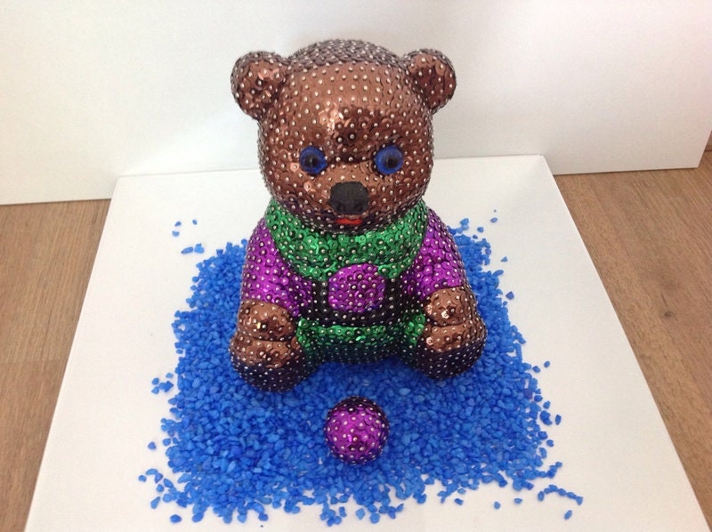Sequin teddy bear deals