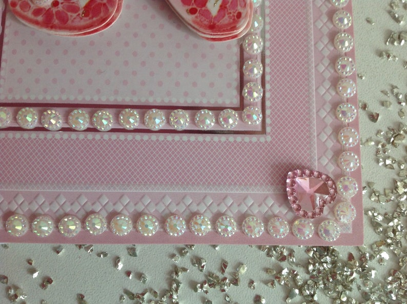 Handmade 3 D Birth card