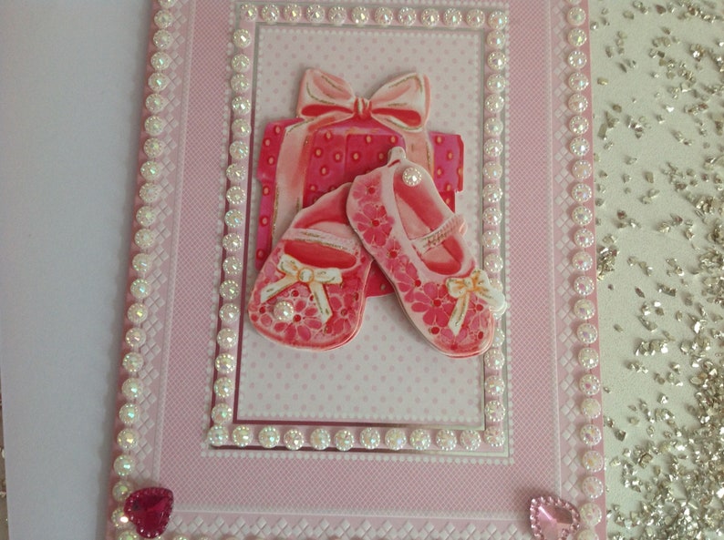 Handmade 3 D Birth card
