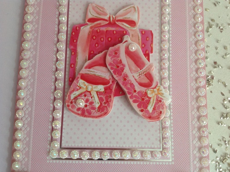 Handmade 3 D Birth card