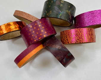 Washi tapes dark tones