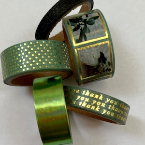 WASHI Tape Green Tones