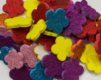 Sticker Glitter Bloemen