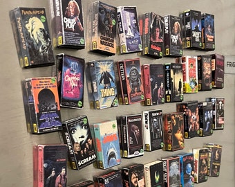 VHS Mini Magnets 1" x 2"  Lots of titles You Choose! Horror Genre Titles Listing #4