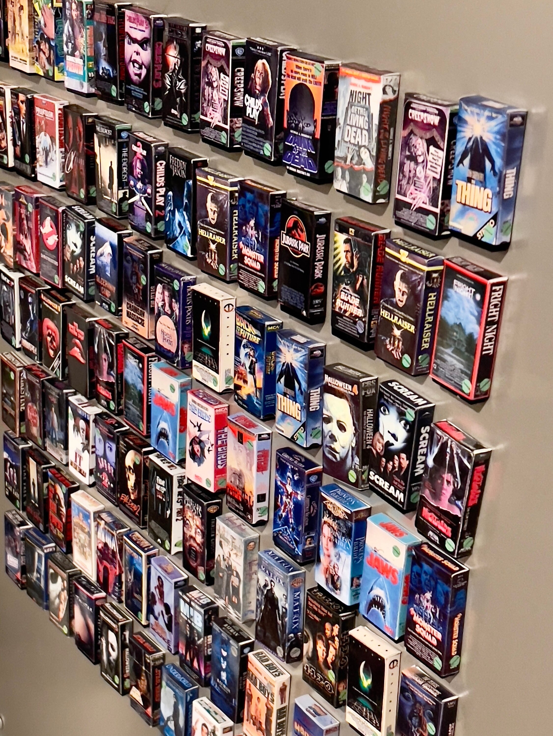VHS Inspired Mini Magnets 1" x 2"  Lots of titles You Choose! Horror Genre Titles Listing #2