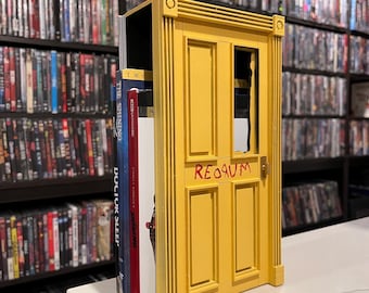 The Shining inspired redrum door Media storage holds up to 3 dvds. blu rays or 4k’s !!  movies not included