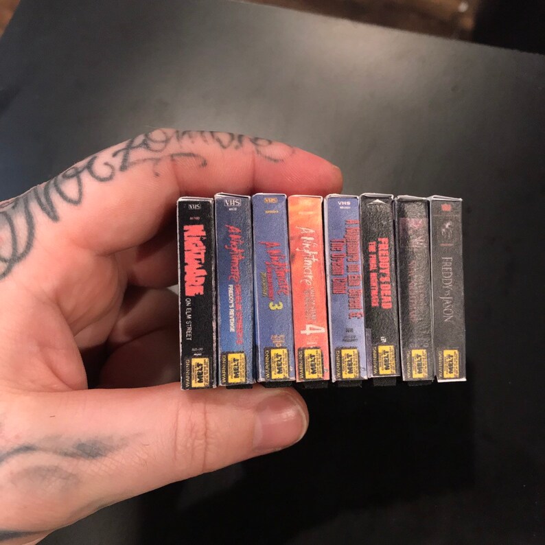 A Nightmare on Elm Street Mini VHS Set 18 1 X Etsy