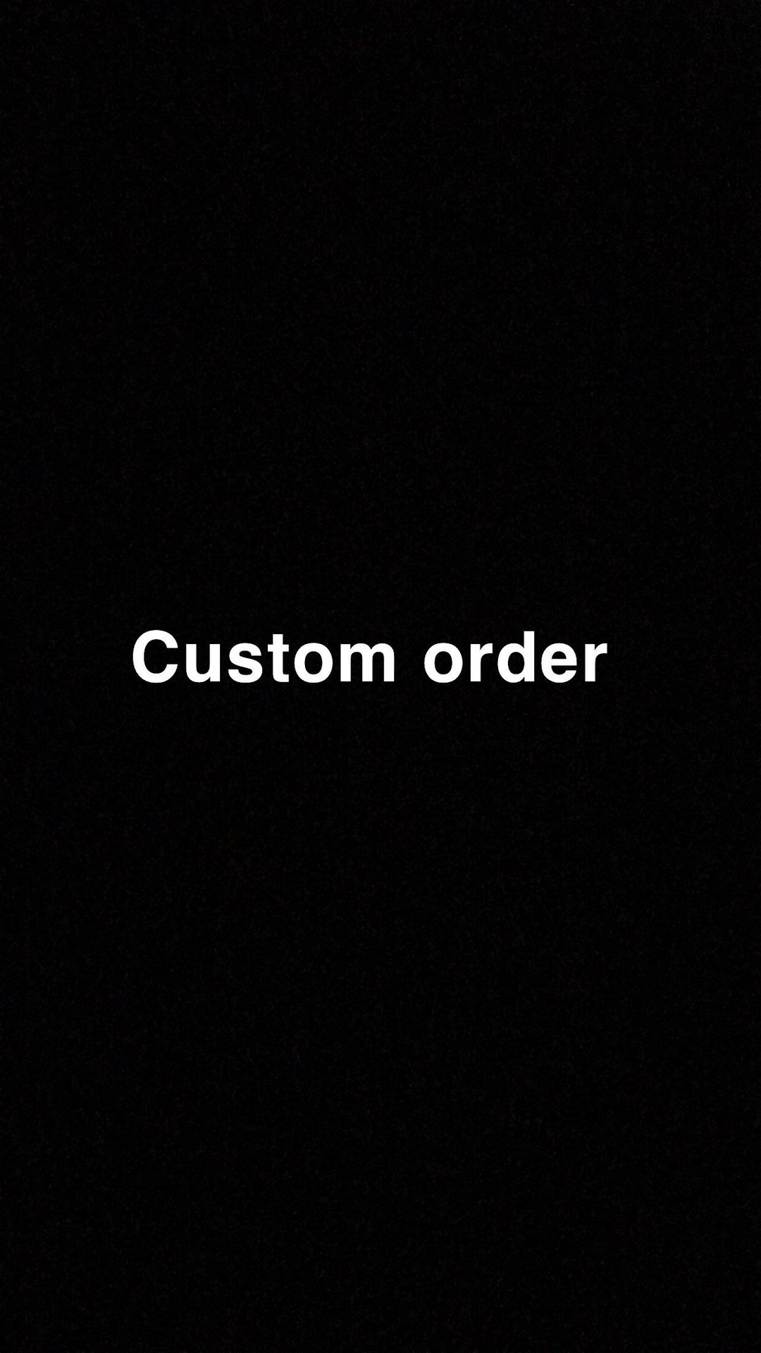 Custom Order Etsy