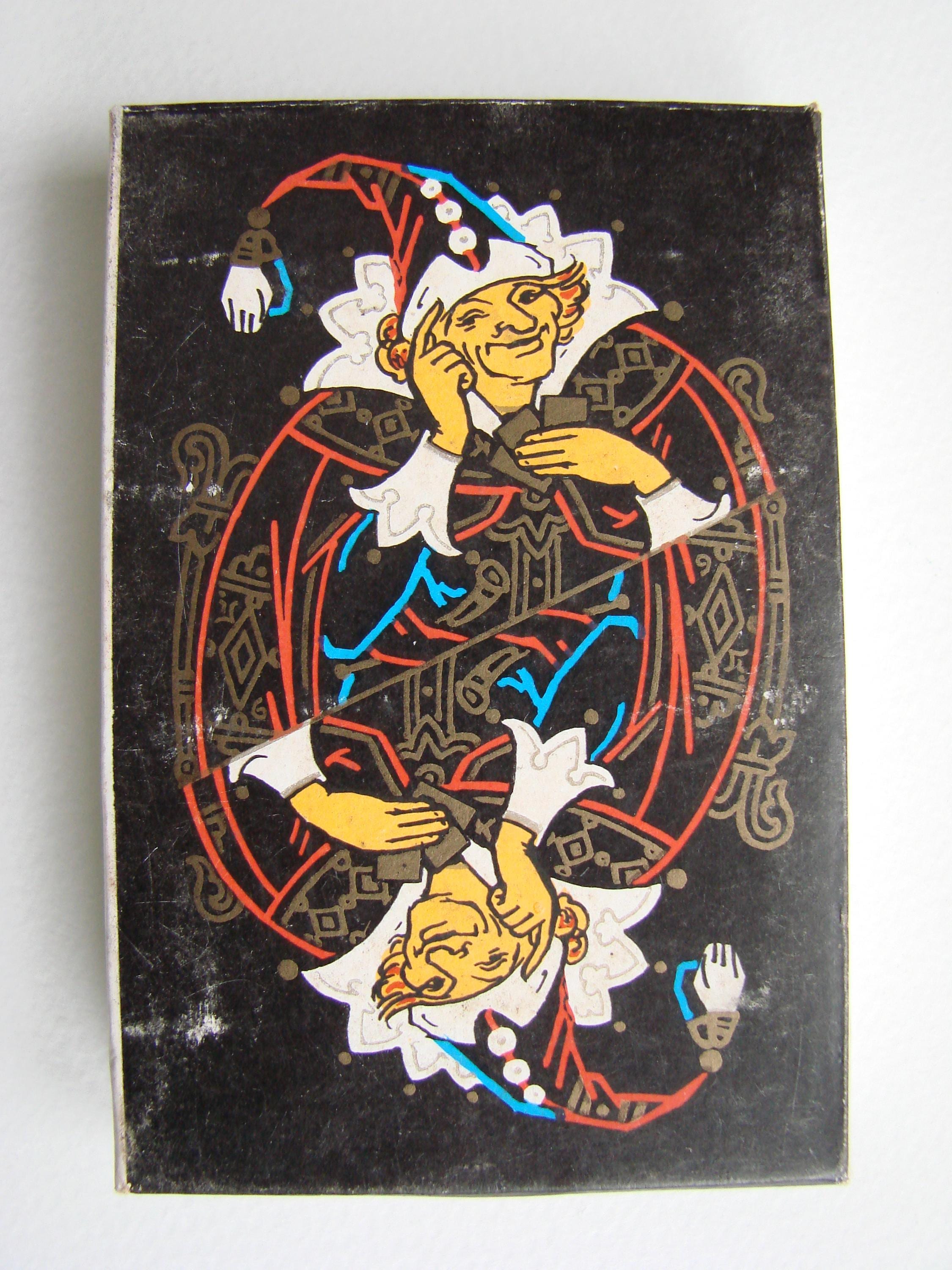 90年代のヴィンテージトランプ、パレフ、ロシア風、ソビエトカード