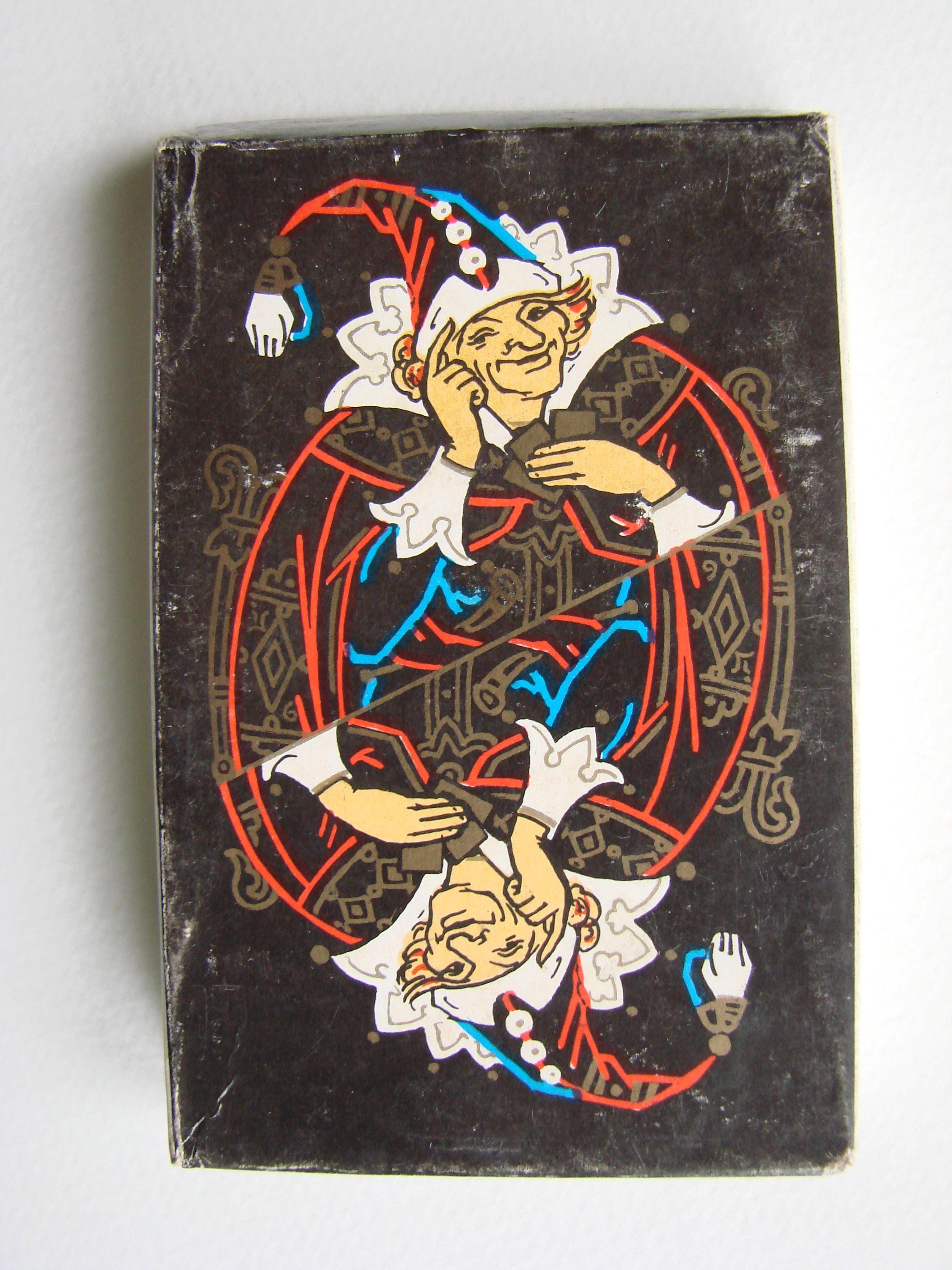 90年代のヴィンテージトランプ、パレフ、ロシア風、ソビエトカード