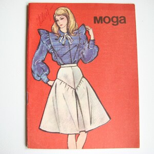 Vintage Sovjet-modetijdschrift jaren 80, retro naaipatroon, geïllustreerde brochure, verzamelobject, naaicadeau, 1984, in het Russisch, gedrukt in de USSR