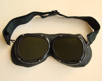 lunettes de protection militaires soviétiques vintage, lunettes Steampunk vertes, masque de cosplay post-apocalyptique, fabriqué en URSS des années 80