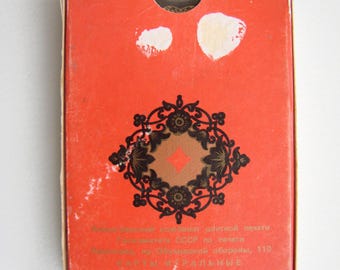 90年代のヴィンテージトランプ、パレフ、ロシア風、ソビエトカード