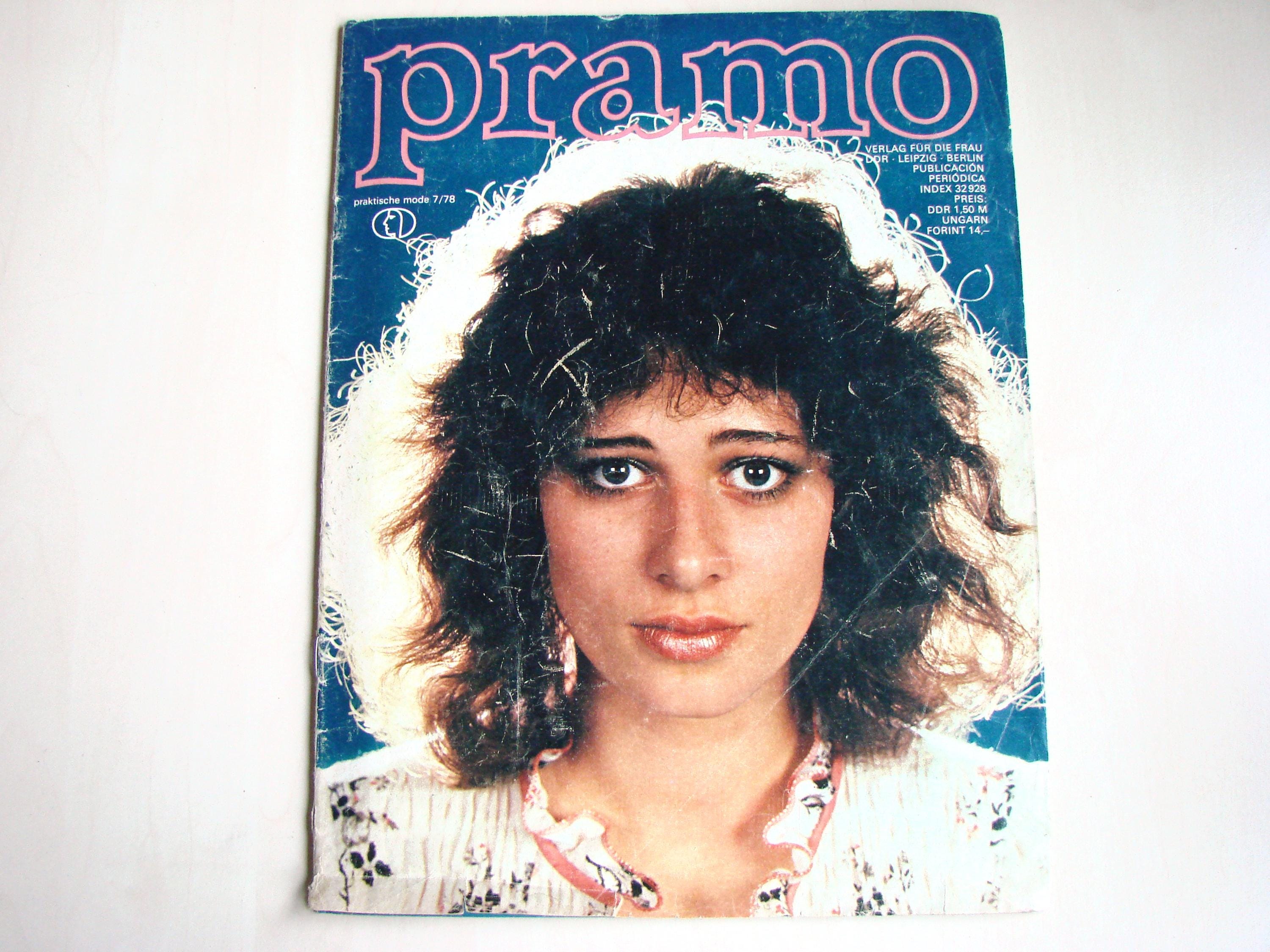 Vintage East Germany fashion magazine 1978, Pramo, Retro sewing pattern, Collectible, Sewing gift, German, Printed in GDR