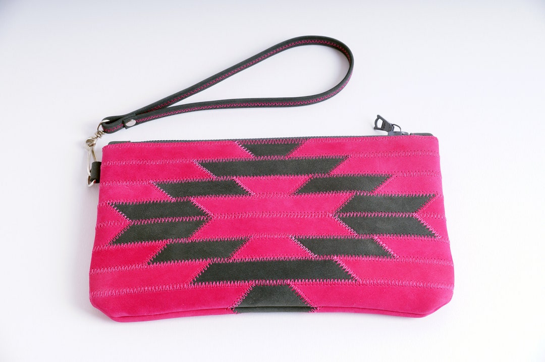 Leather Cell Phone Wallet, Small Leather Clutch, Wristlet Handbag, Women's Wallet, Wristlet Case ...