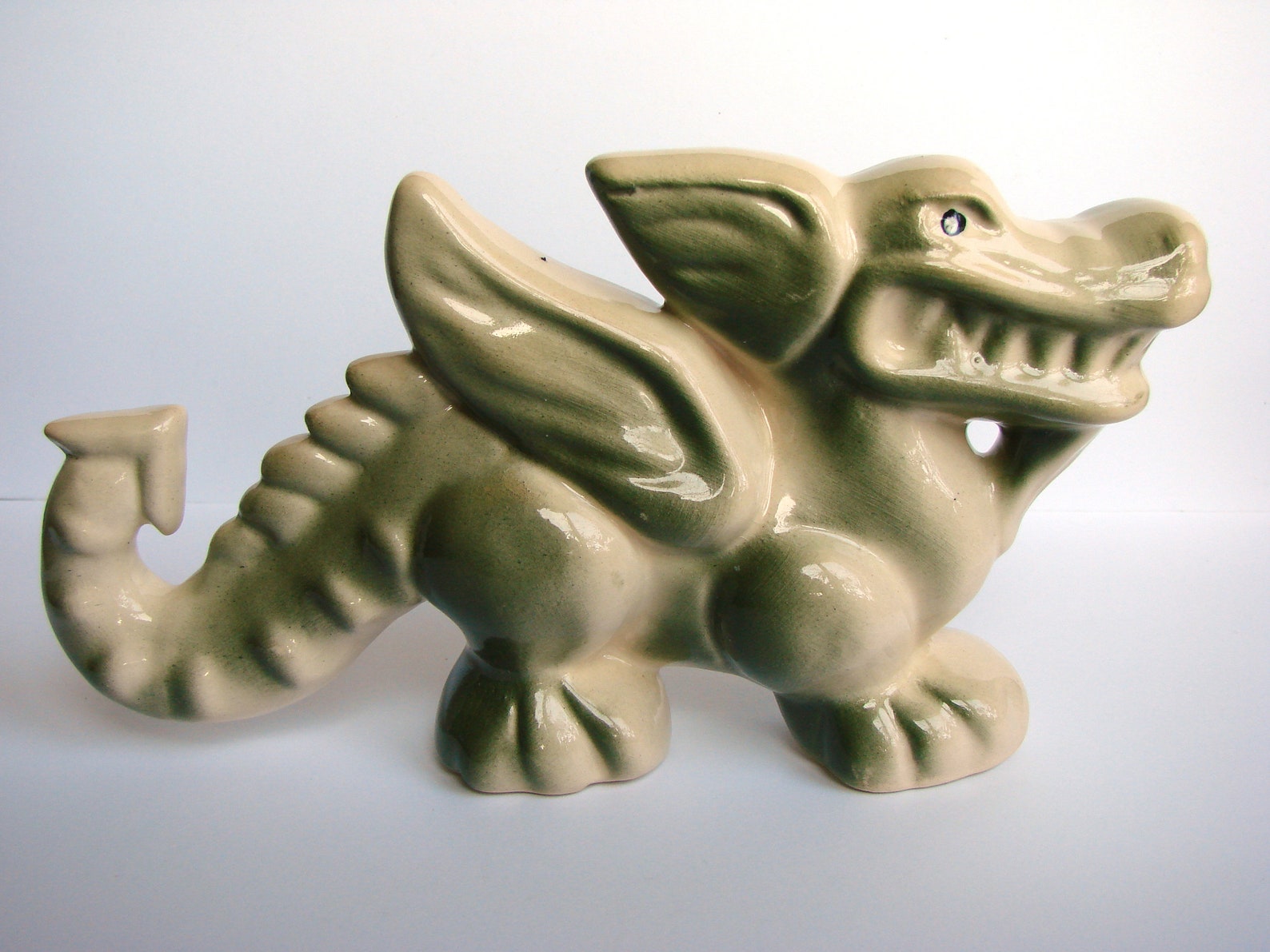 Vintage Ceramic Dragon Figurine Fairy Tale Dragon Ukrainian Etsy