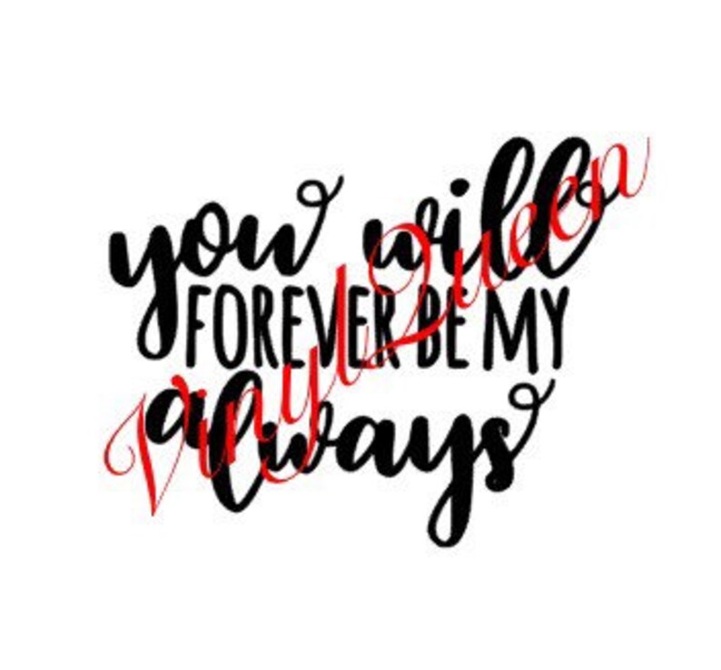 Always and Forever sticker Vinyl Picture Frame Wedding Valentines