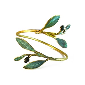 Greek Olive Branch Bracelet Elia by Ilios, Greek Jewelry, Greek Bracelet, Olive Leaf Bracelet, Olive Leaf Jewelry, Greek Wedding, Greece
