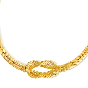 Grecian Golden Age Knot of Hercules Necklace in 18K Gold-Plated Bronze Weave by Ilios, Greek Necklace, Greek Jewelry, Ancient Greek Necklace