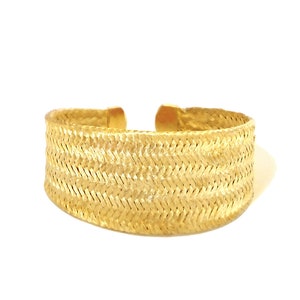 Grecian Cuff Bracelet Golden Age in 18K Gold-Plated Bronze Weave by Ilios, Greek Necklace, Greek Jewelry, Grecian Jewelry, Ancient Greece