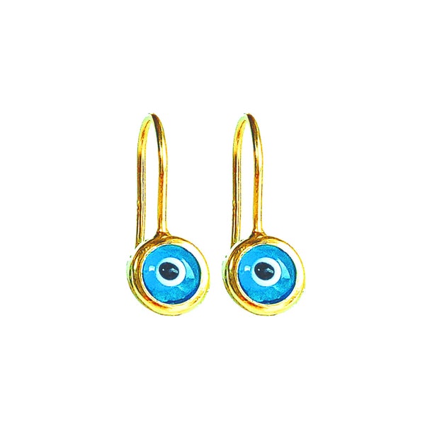 Greek Earrings with Evil Eye Glass Beads by Ilios, Greek Earrings, Greek Jewelry, Evil Eye Earrings, Greek Eye Earrings, Ancient Greece