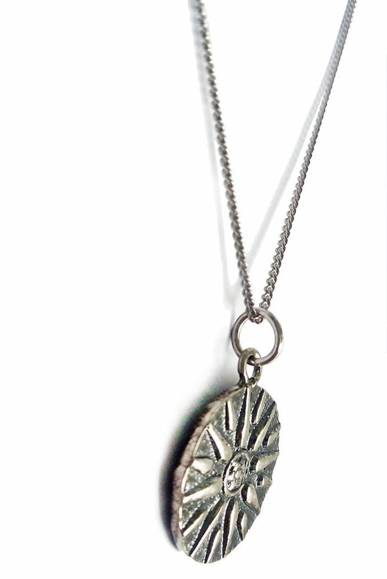 Ancient greek vergina sun pendant twosided in sterling etsy Ancient greek vergina sun pendant twosided in sterling etsy