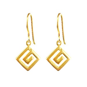 Greek Key Earrings Meander, Greek Key Earrings, Greek Earrings, Greek Jewelry, Greek Key, Grecian Earrings, Grecian Jewelry, Meander, Greece