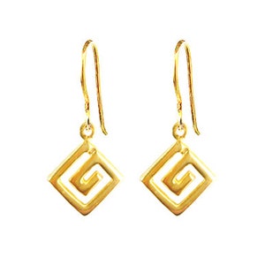 Greek Key Earrings Meander, Greek Key Earrings, Greek Earrings, Greek Jewelry, Greek Key, Grecian Earrings, Grecian Jewelry, Meander, Greece