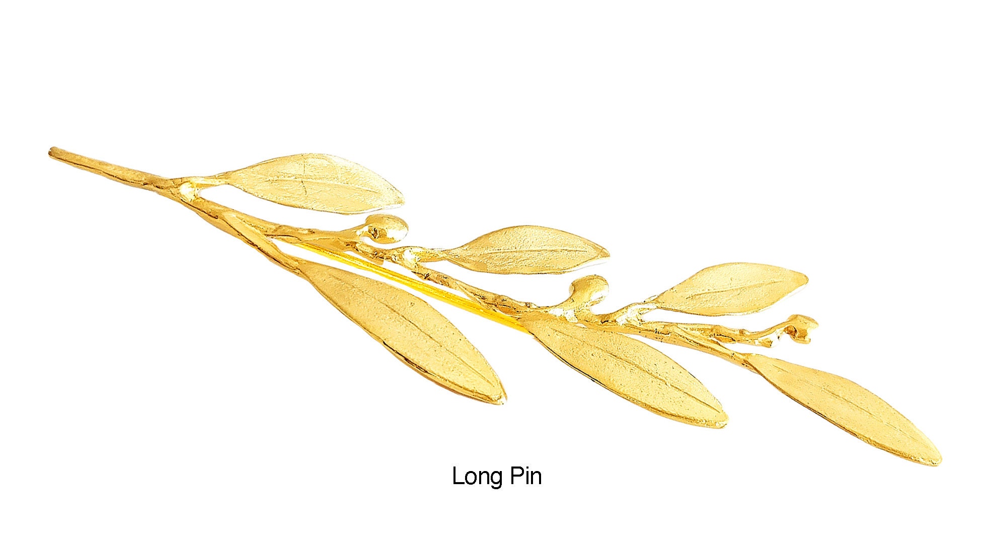Greek Gold Olive Branch Pin Elia by Ilios, Greek Jewelry, Greek Pin ...