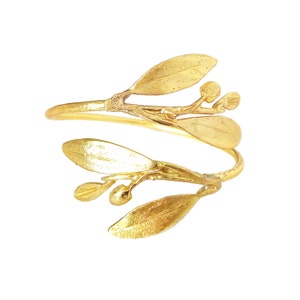Greek Gold Olive Branch Bracelet Elia by Ilios, Greek Jewelry, Greek Bracelet, Olive Leaf Bracelet, Olive Leaf Jewelry, Greek Wedding