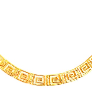 Greek Key Necklace &#39;Meander&#39; by Ilios in 24K Gold Vermeil, Greek Key Necklace, Greek Key Jewelry, Greek Jewelry, Meander, Ancient Greece