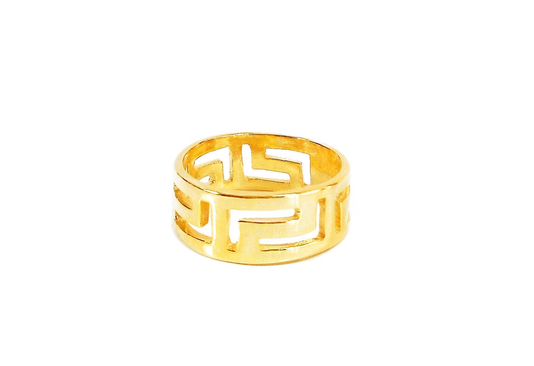 Greek Key Ring Meander by Ilios Greek Key Ring Greek Ring Etsy