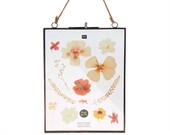 Metal frame with double glass pane - 16 x 22 cm, black