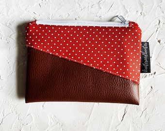 Mini case | small wallet | Portemoinee | Small stuff | Cotton | Synthetic leather | Points