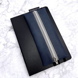 Cas | Stylos à crayons | bande élastique | Revue | Étui à crayons pour carnet | Tablette | Faux cuir | Faux cuir | bleu