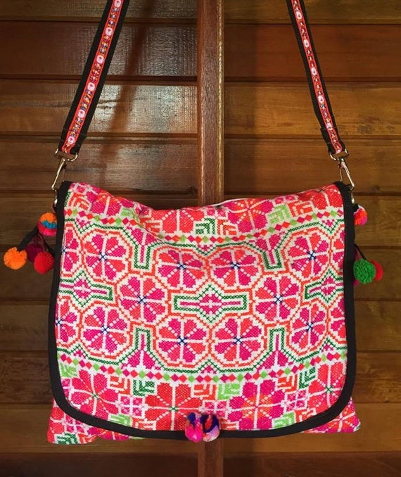 NEW Shoulder Bag Vintage Hill Tribe Textile Hmong Textile | Etsy