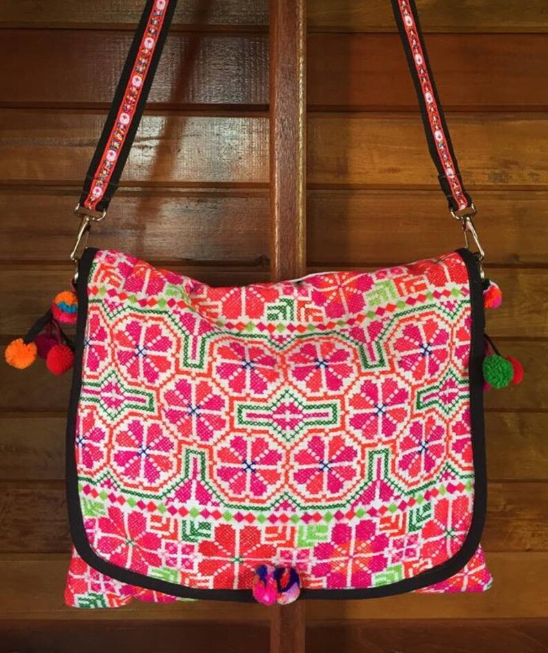 NEW Shoulder Bag Vintage Hill Tribe Textile Hmong Textile Etsy