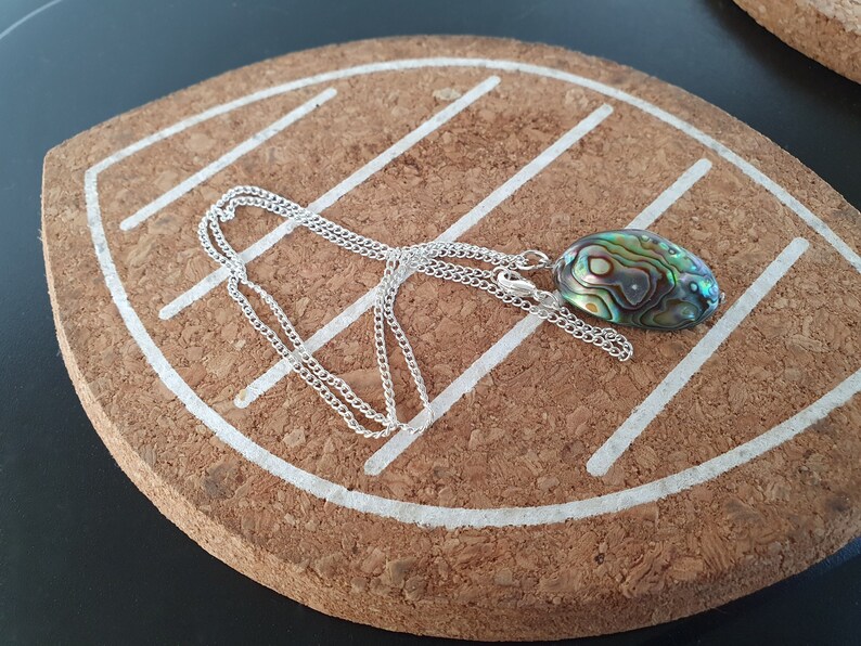 Real Abalone Shell Necklace, Paua Shell Jewellery, Ormer Shell Gift