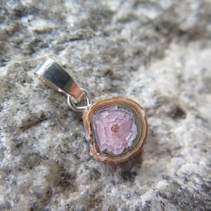 Energetic Rhodochrosite Stalaktite Pendant with Silver 925 - different pendants-